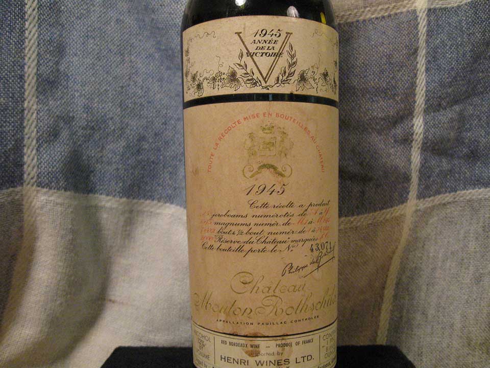 Mouton Rothschild and the 1945 